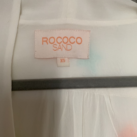 Rococo Sand Dress XS Handmade Embroidery - Picture 2 of 5